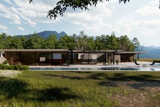 create sketchup 3d model and architectural render for exterior