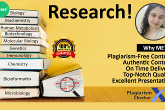 write authentic biology research and summary in high quality