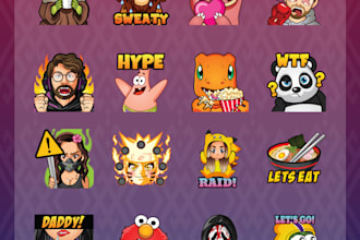 create pro custom twitch emotes, sub badges