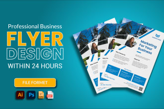 design professional business flyer or marketing flyer within 24 hours