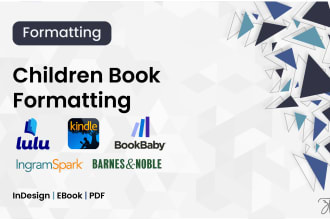 professionally format your children, picture book