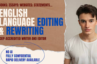 proofread, edit, paraphrase or rewrite your english writing