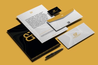 design unique business card, letterhead and full stationery