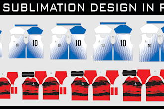 layout design into ready to print file for sublimation