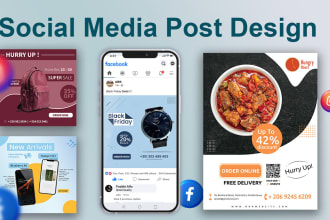 design professional looking social media posts, ads, banner