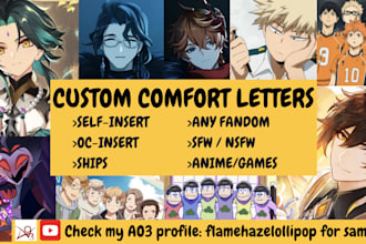 write swoonworthy love letters from your comfort character