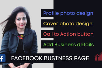 do facebook business page creation , fb fan page setup, banner cover design
