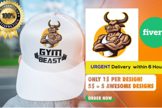 design a hat, cap, and snapback, and pattern design