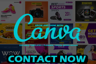 create editable canva templates for social media, create canva planner templates
