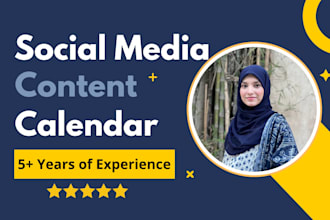 create customise social media content calendars