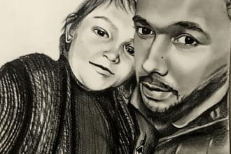 draw pencil sketch portraits and illustrations