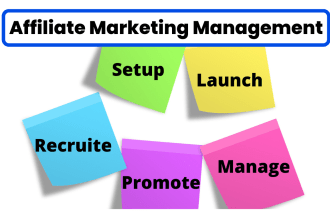 setup, launch, recruit, promote and manage your affiliate marketing program