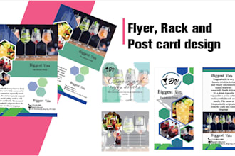 design fantastic and luxury flyer, rack and post card design