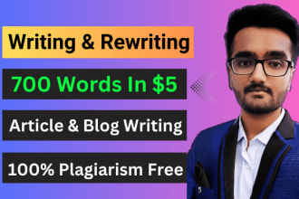 write or rewrite article and blog to make plagiarism free content