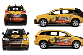 make branding car wrap, van wrap, and truck wrap design