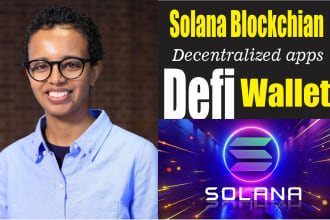 customized dapps with solana blockchain, wallet, token, nft