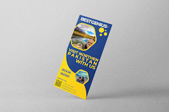 design attractive rack card, door hanger in 8 hours