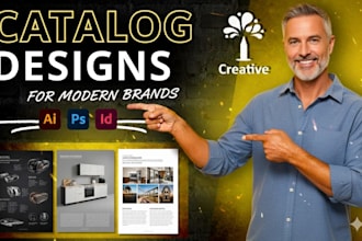 creative product catalog, brochure,magazine layout design