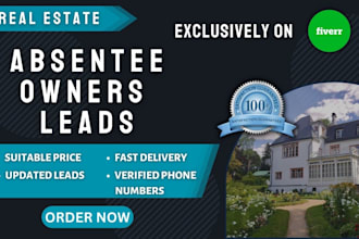 generate an active real estate absentee owner list