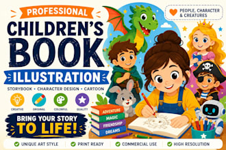 illustrate childrens books and characters
