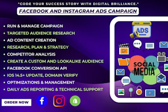 setup facebook ads and instagram ads campaign manager, run shopify fb ads
