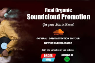 do organic soundcloud music promotions for your tracks
