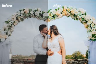 do wedding image editing and enhancing