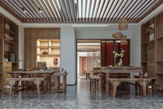do interior and exterior 3d design with old house renovation also