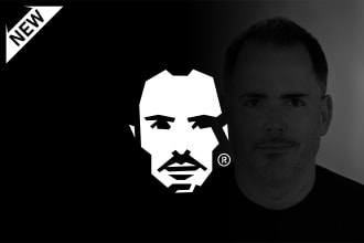 make your face to modern geometric silhouette face art