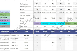 create and track fba shipments to prevent low inventory level fees
