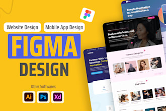design modern figma UI, website design, and UI UX prototypes