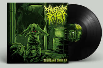 make a heavy metal or rock cover artwork