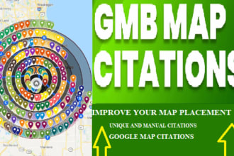 do 90,000 google maps citations for gmb ranking and local SEO
