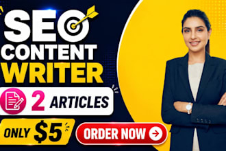 write 2 yoast SEO articles for 5 dollars