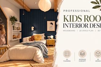 design a beautiful and functional kids room or nursery