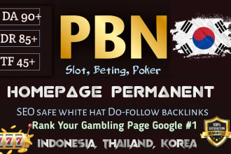 do high quality korea dofollow SEO link building DR authority korean backlinks