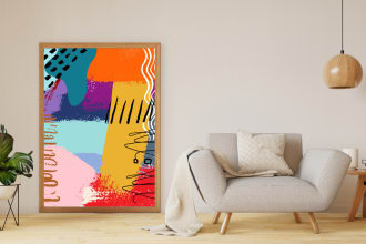 do abstract printable wall art designs for etsy