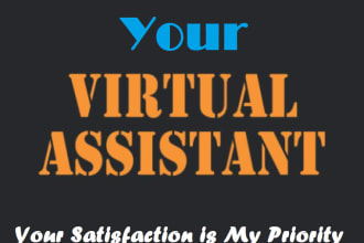 be your virtual assistant for any admin task