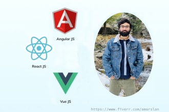 be your frontend vue, react, angular developer
