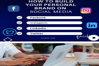 create instagram, facebook, linkedin and twitter post design
