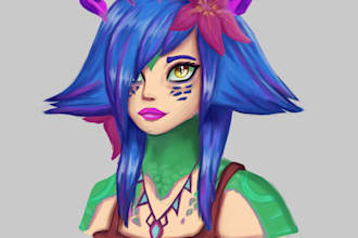 create a cute portrait