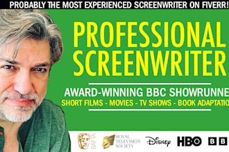 be your screenwriter, screenplay writer, or scriptwriter
