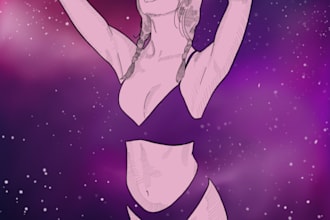 draw you or beloved person into digital art