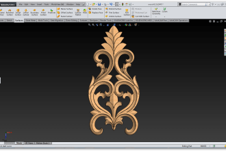 do sheet metal, wood design by solidworks decoration, carving, wall decoration