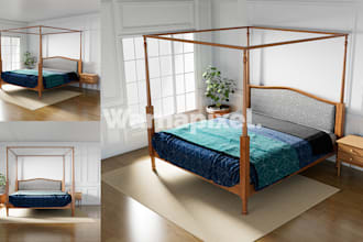 do 3d modeling and rendering of furniture or objects