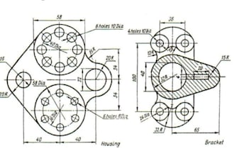 make 2d mechanical drawings and models in autocad