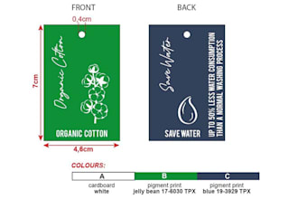 create custom garment tags, labels, and barcode designs