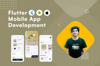be your flutter developer for android, ios and flutter web