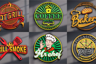 do restaurant bbq chef burger cafe food bakery and catering logo