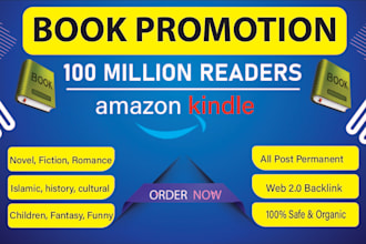 your book, ebook, or kindle book promotion on social media